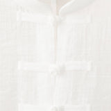 Mango blusa mandarin in off white - Image 2