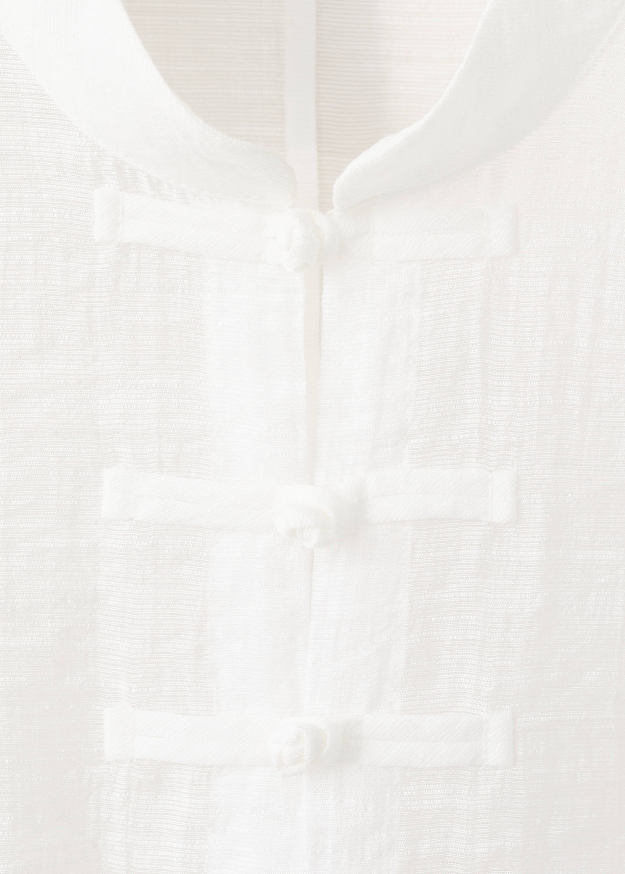 Mango blusa mandarin in off white - Image 2