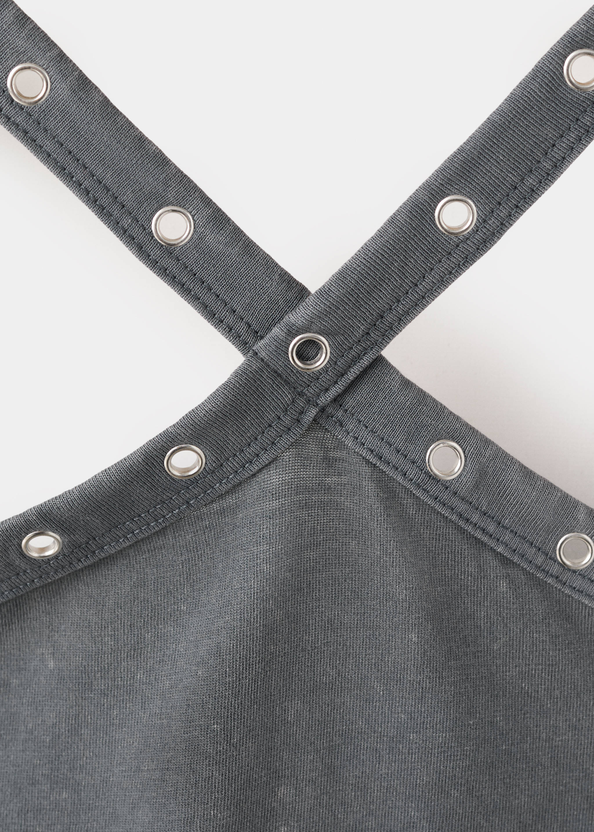 Mango camiseta tachaset in anthracite - Image 2