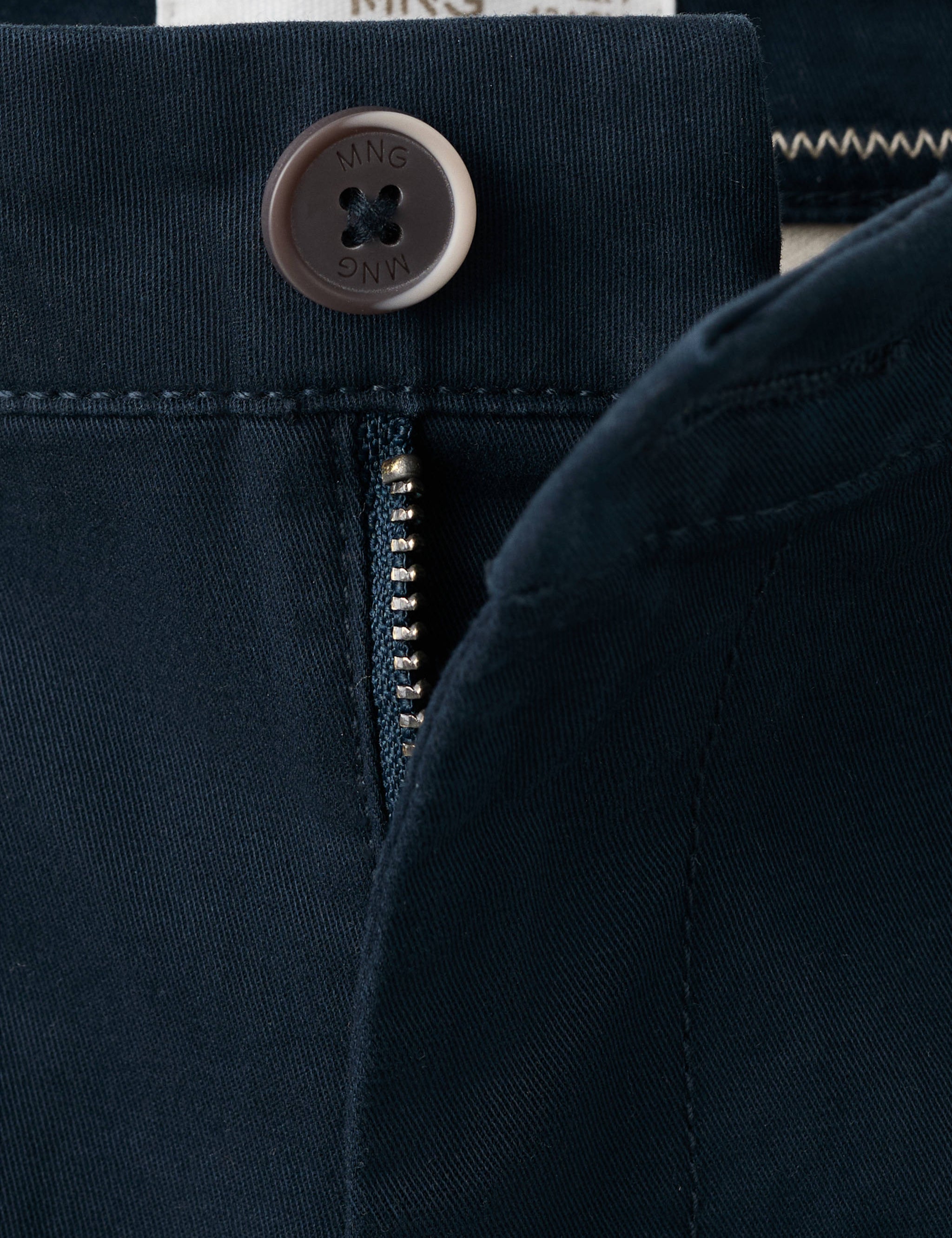 Mango pantalon rpiccolo in navy - Image 2