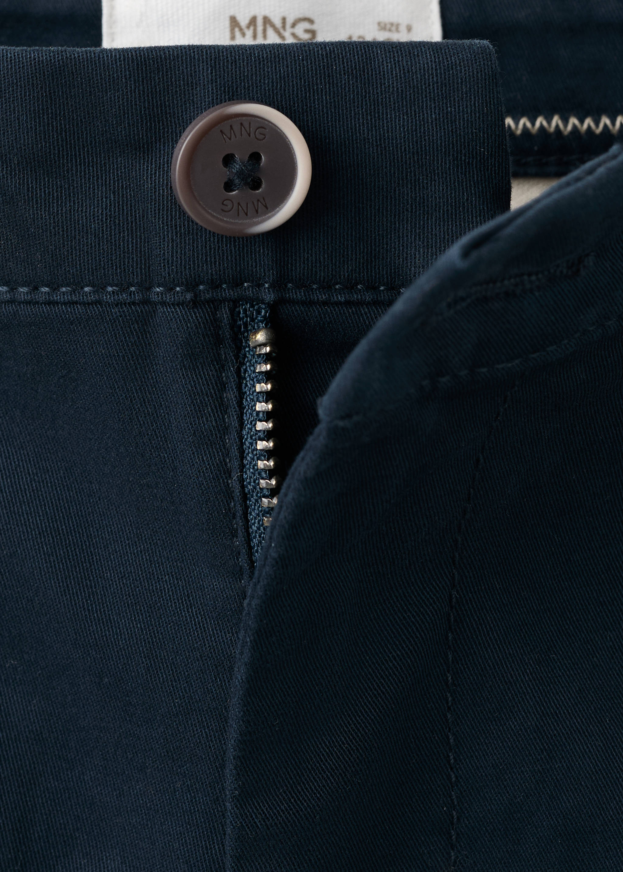 Mango pantalon rpiccolo in navy - Image 2