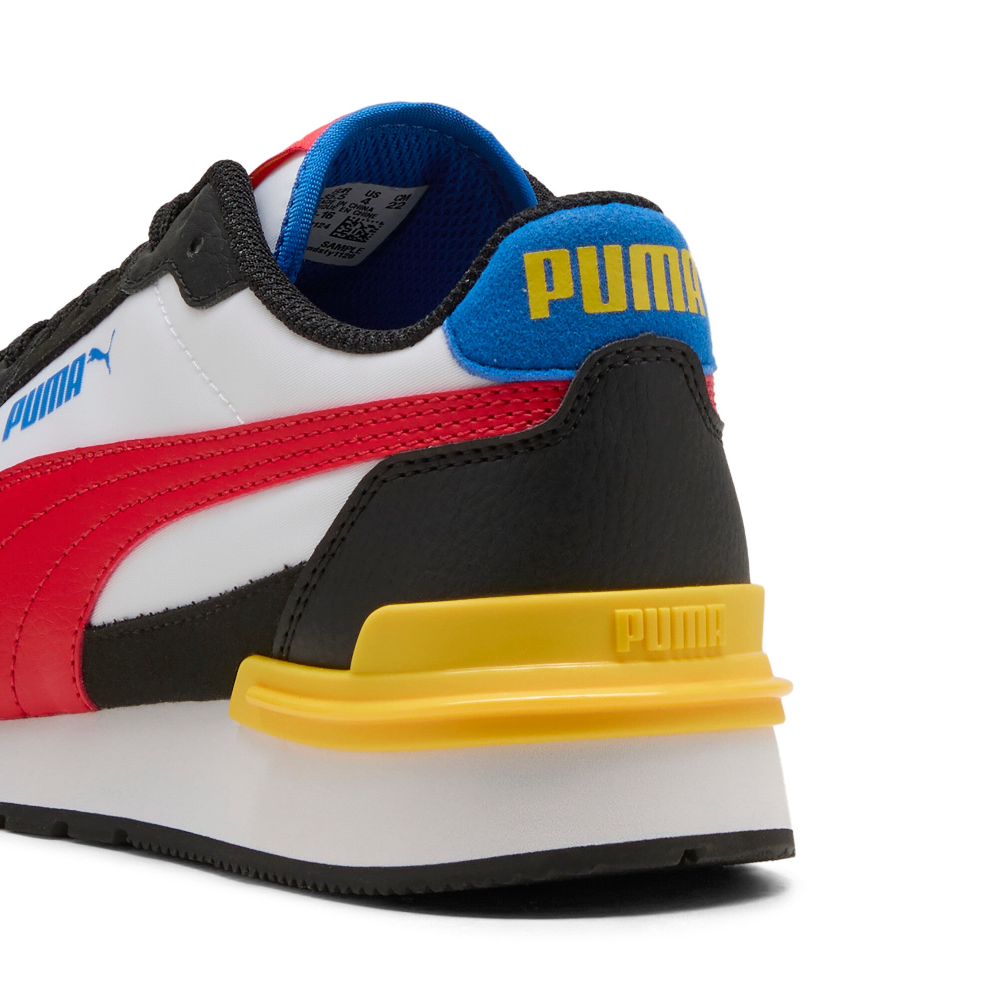 PUMA ST runner v4 nylon sneakers youth in white and for all time red - Image 2