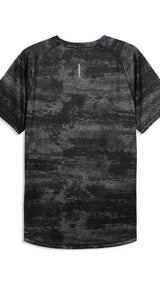 PUMA run velocity printed tee men in black - Image 2