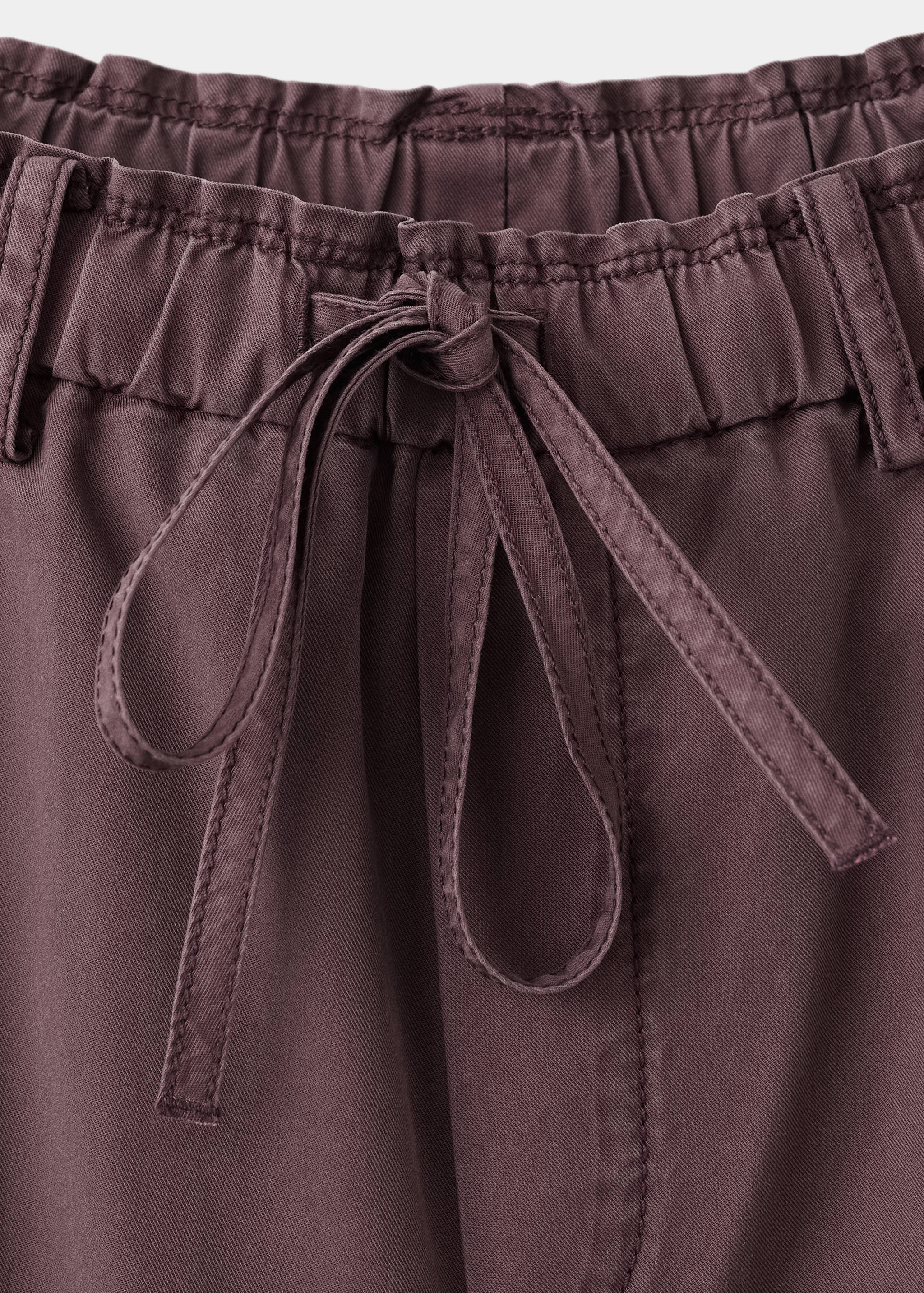 Mango pantalon ant in purple brown - Image 2