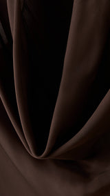 Mango top fleki in brown - Image 2