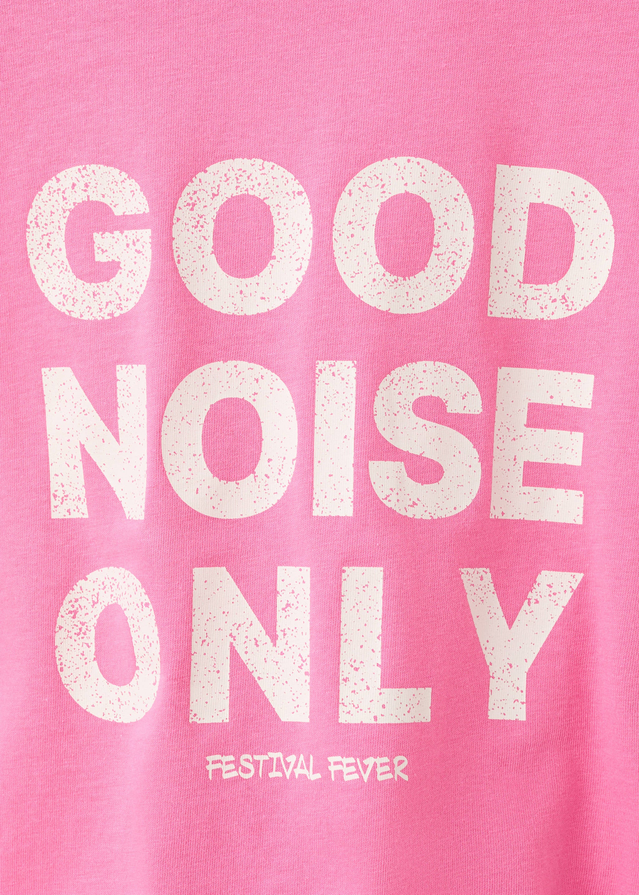 Mango camiseta noise in fluorescent pink - Image 2