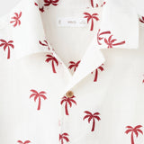 Mango shirt palm in off white - Image 2