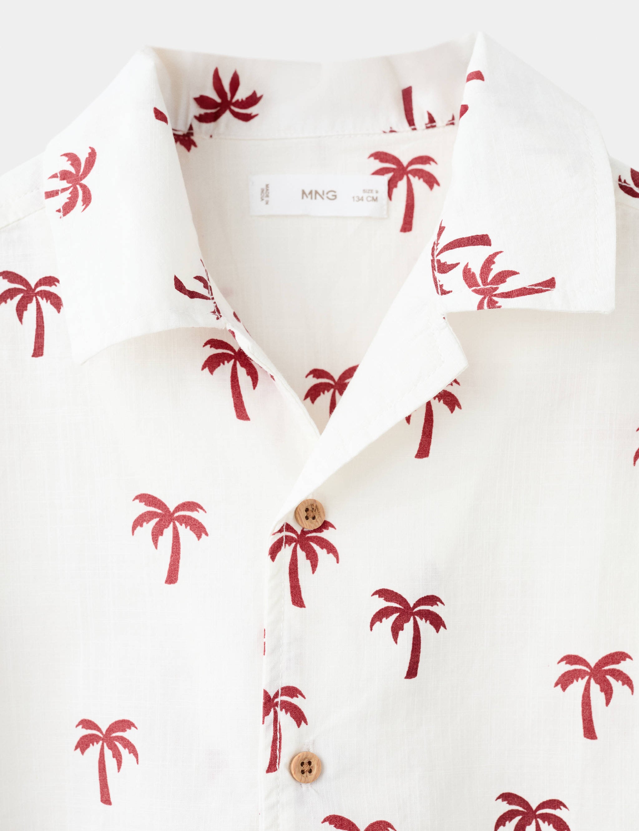 Mango shirt palm in off white - Image 2