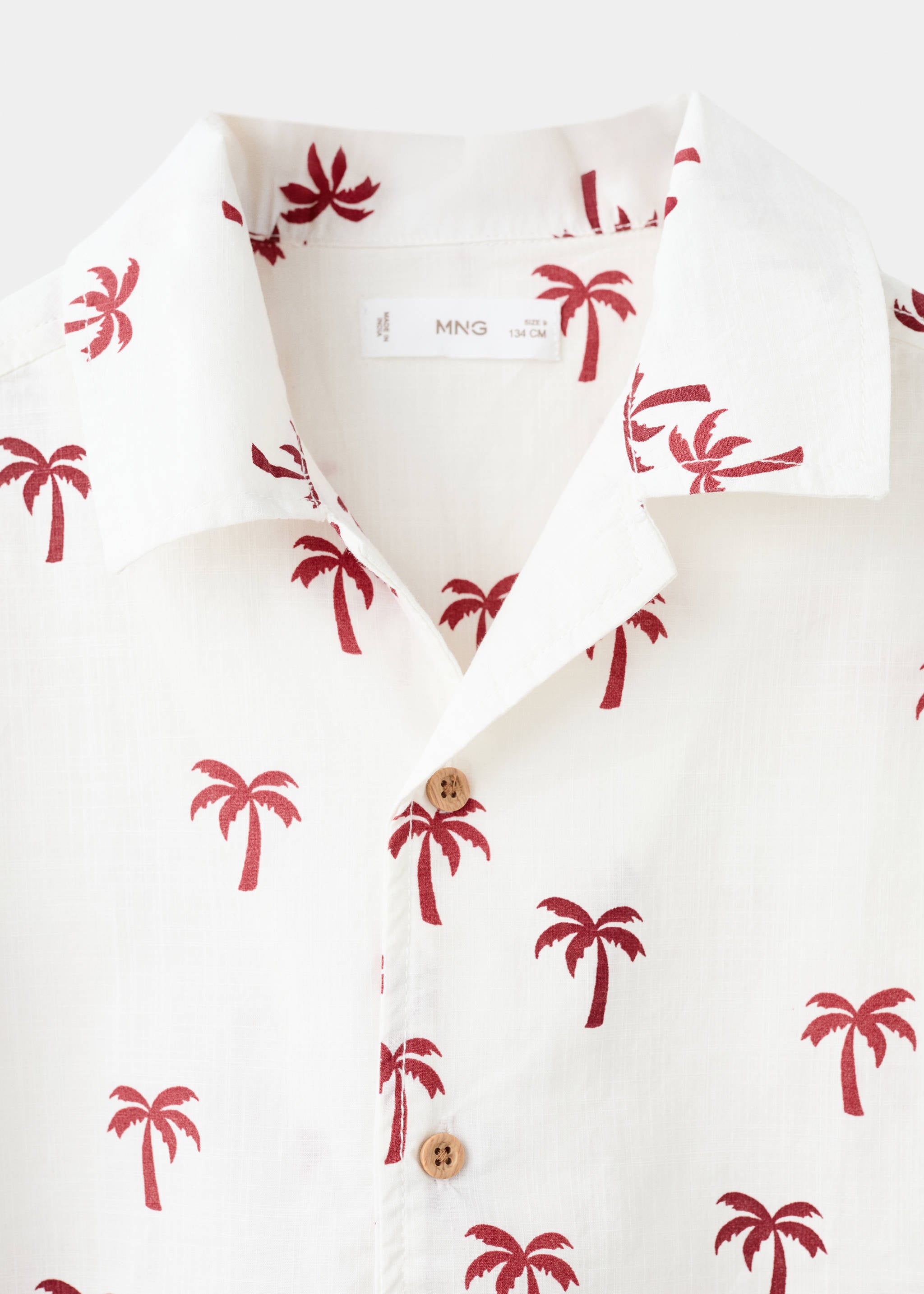 Mango shirt palm in off white - Image 2