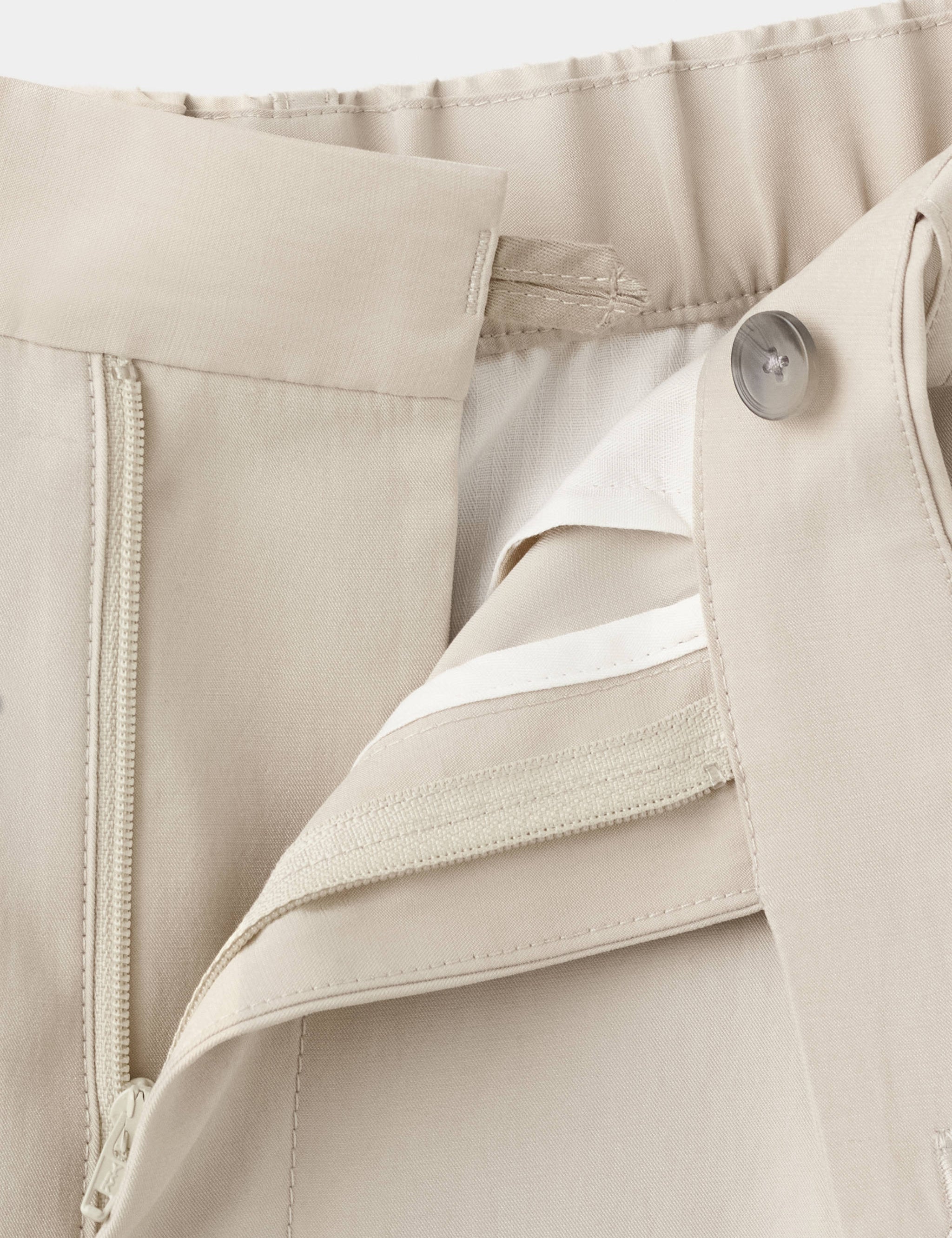 Mango pantalon vulcano in ivory - Image 2