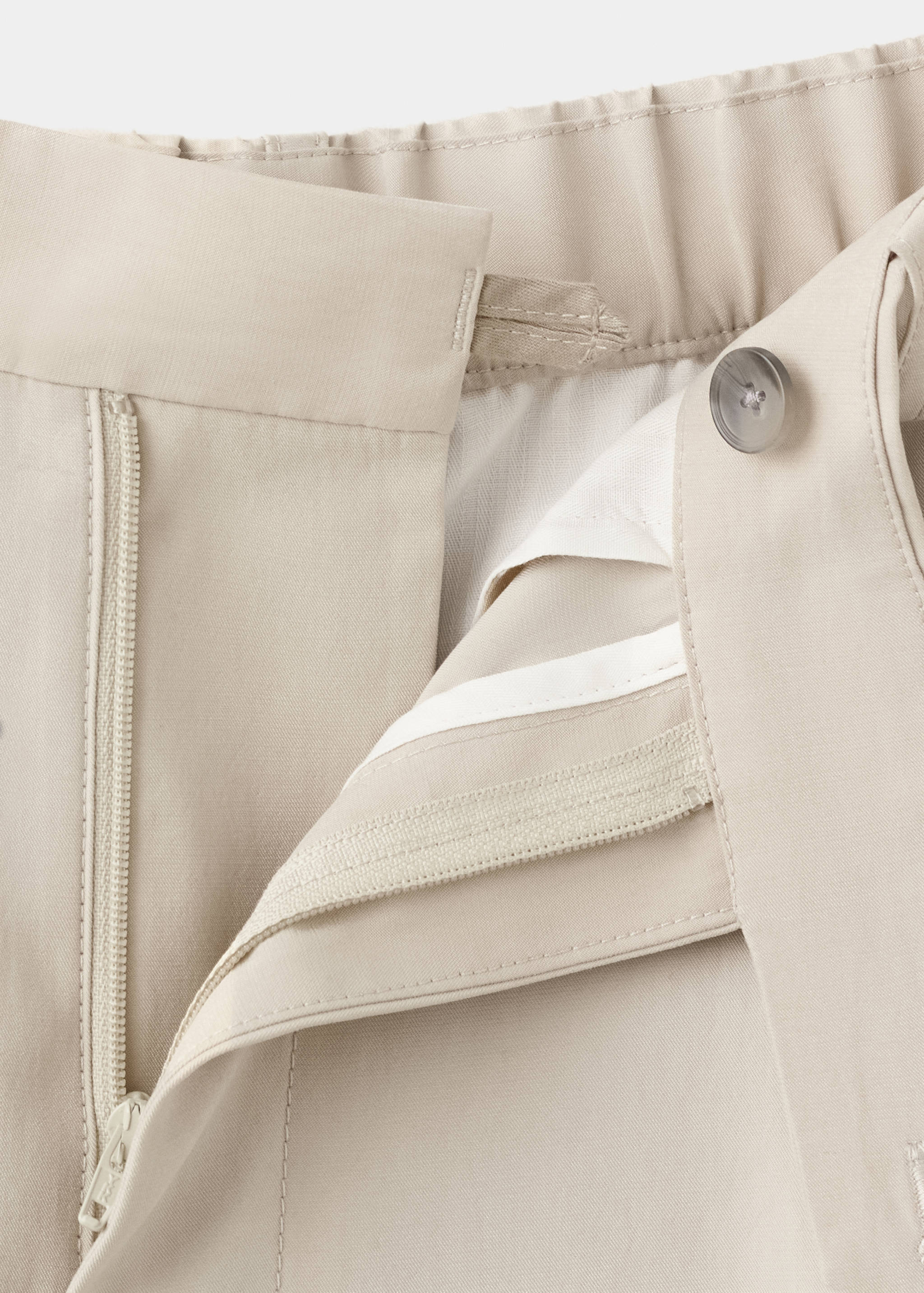 Mango pantalon vulcano in ivory - Image 2