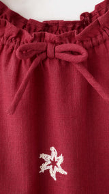 Mango blusa mosset in eggplant - Image 2
