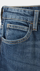 Mango jeans newmom in dark denim - Image 2