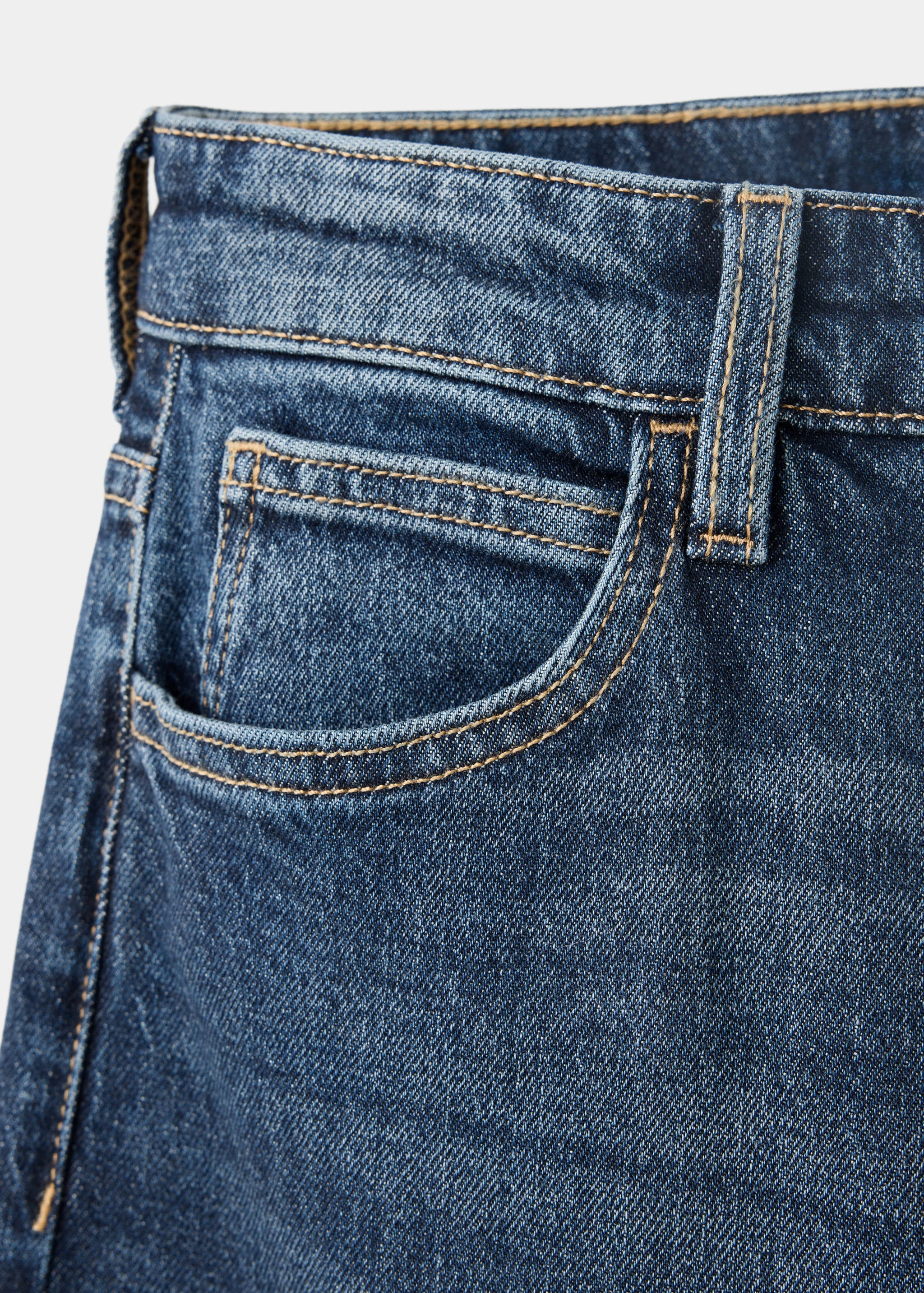 Mango jeans newmom in dark denim - Image 2
