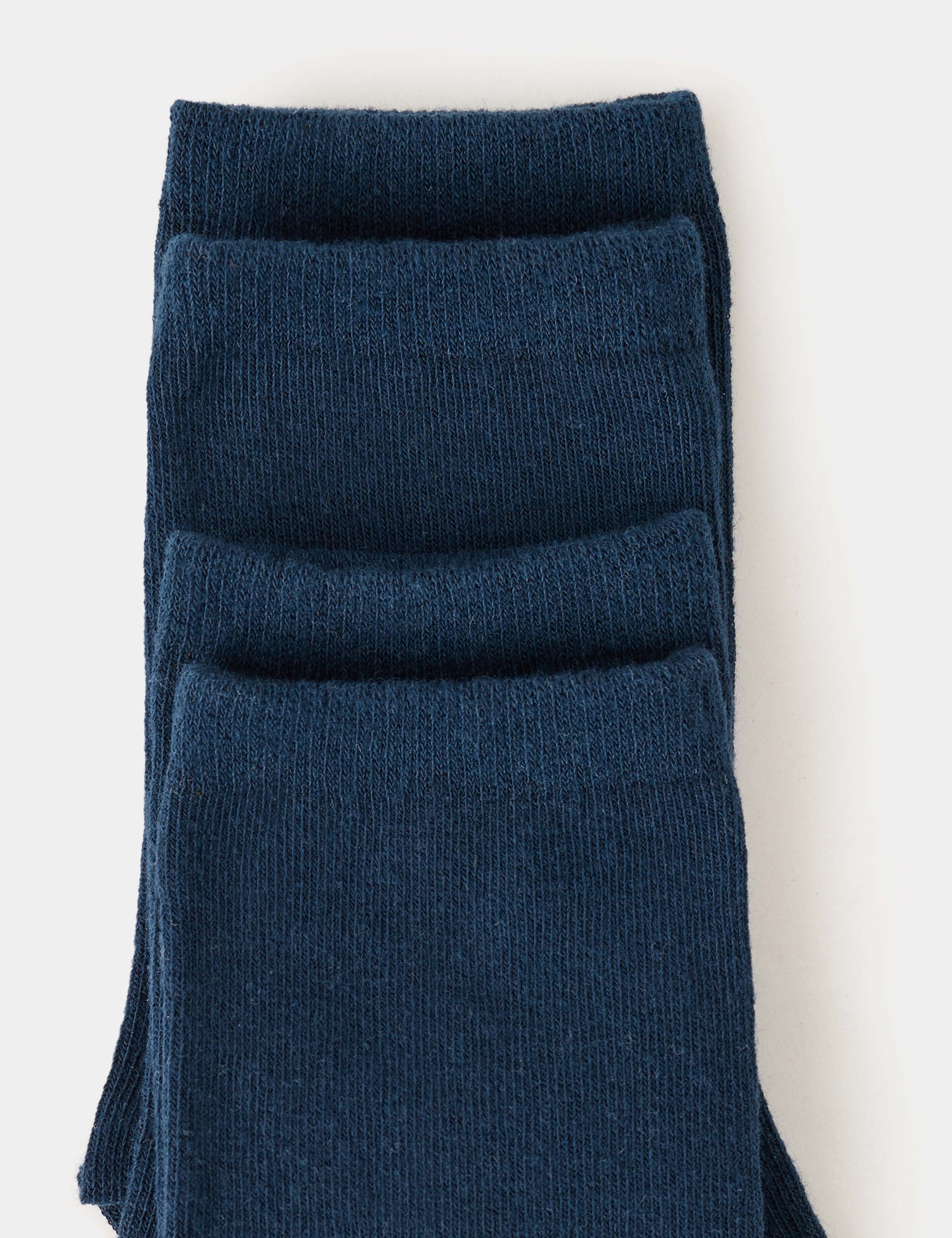 Mango socks solid in navy - Image 2