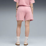 PUMA ESSENTIALS wash high-waist 5" shorts in poised pink - Image 2