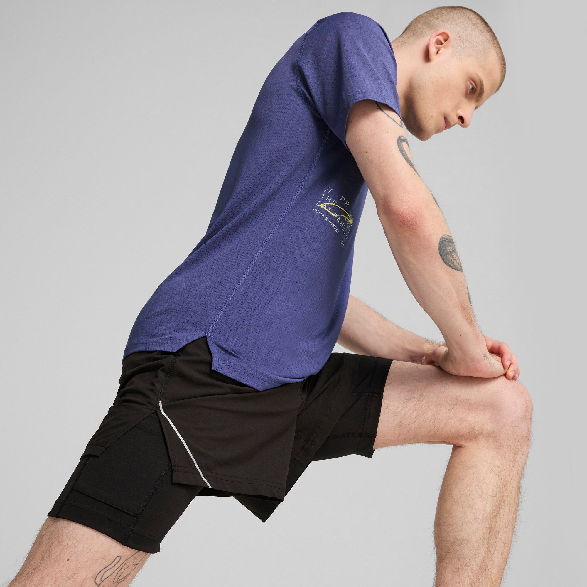 PUMA Ultraweave 2-in-1 5" running shorts in black - Image 2