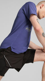 PUMA Ultraweave 2-in-1 5" running shorts in black - Image 2