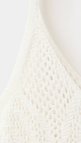 Mango vestido boniato in white - Image 2