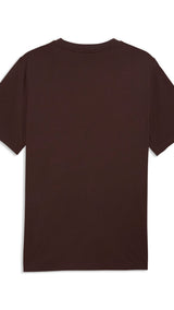 PUMA essentials small No.1 logo tee men in chocolate brown - Image 2