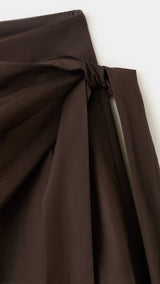 Mango pantalon milos in chocolate - Image 2