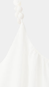 Mango vestido bolas in white - Image 2