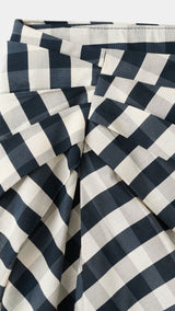 Mango falda vichy in navy - Image 2