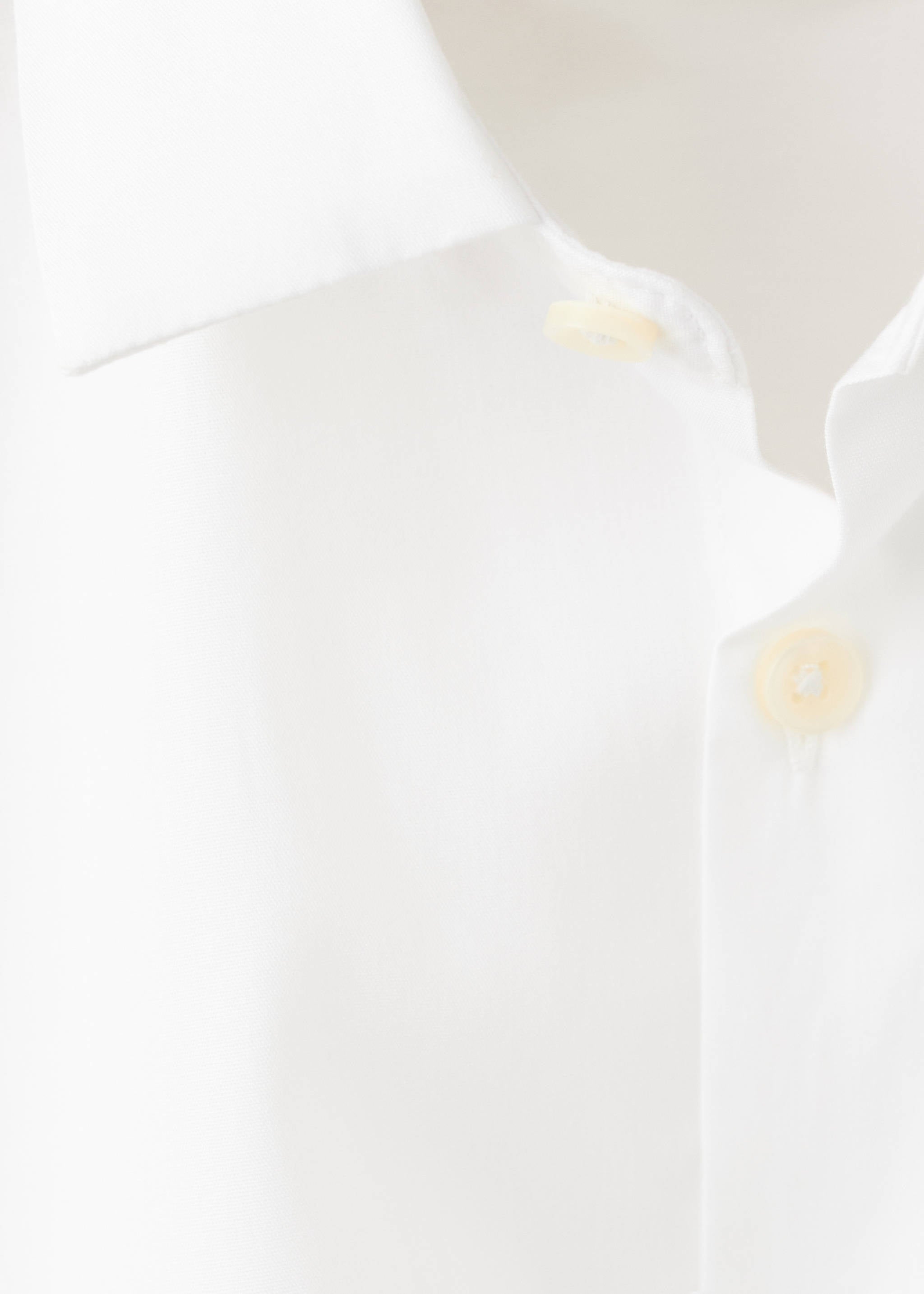 Mango shirt popelin in white - Image 2
