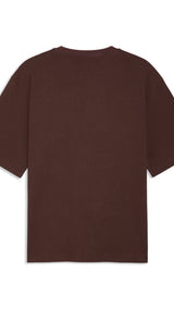 PUMA WARDROBE ESS boxy tee men in chocolate brown - Image 2