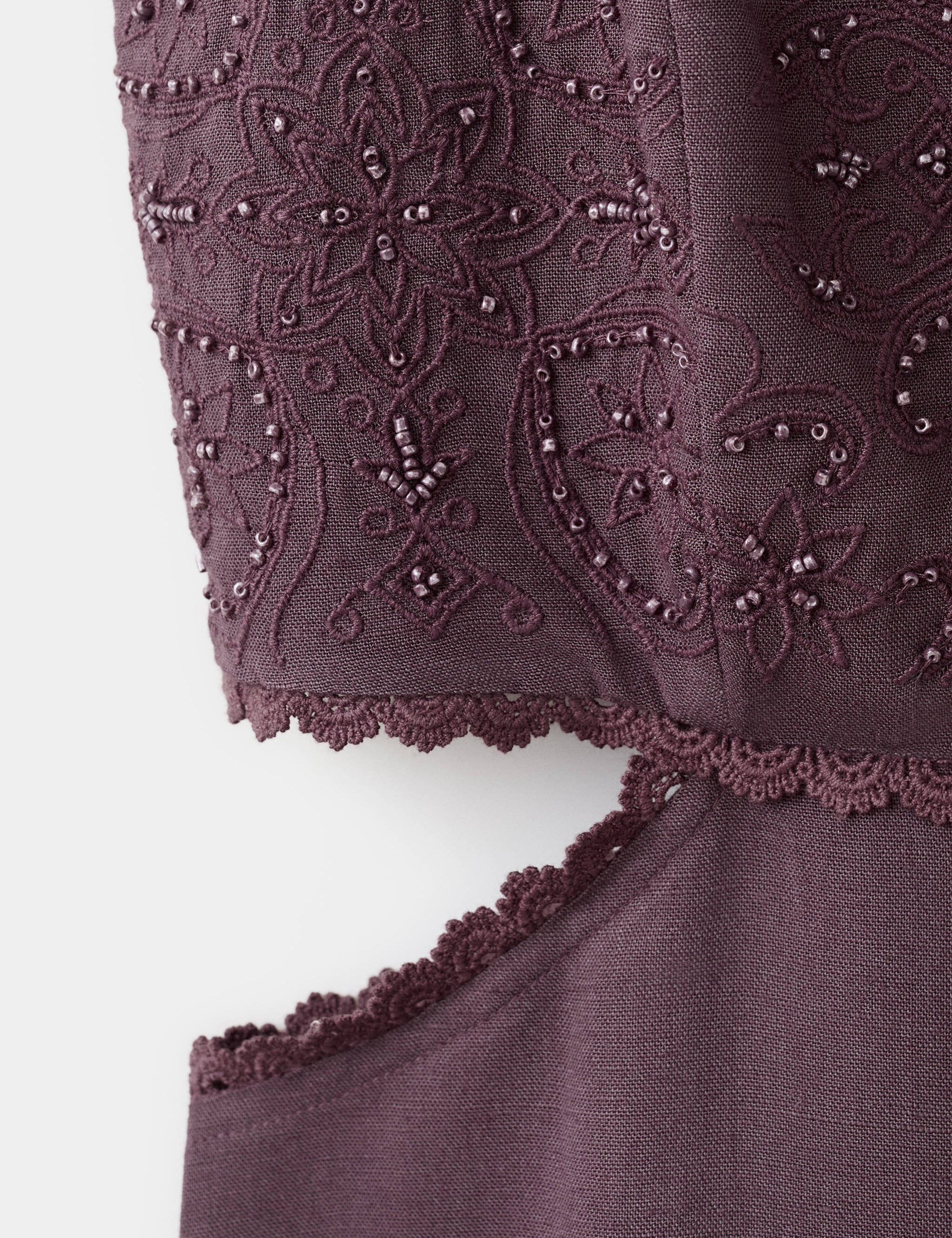 Mango vestido jimez in plum - Image 2