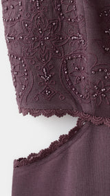 Mango vestido jimez in plum - Image 2