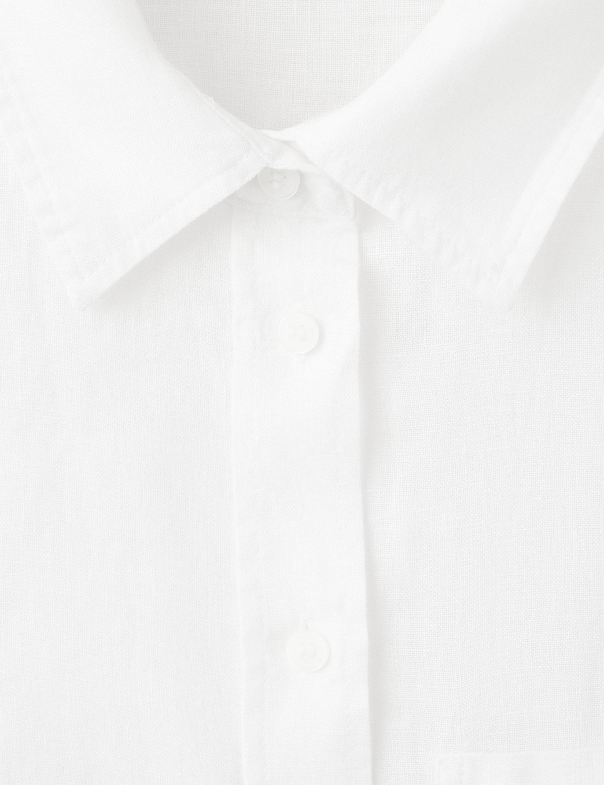 Mango camisa lino in off white - Image 2