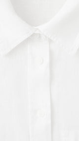 Mango camisa lino in off white - Image 2