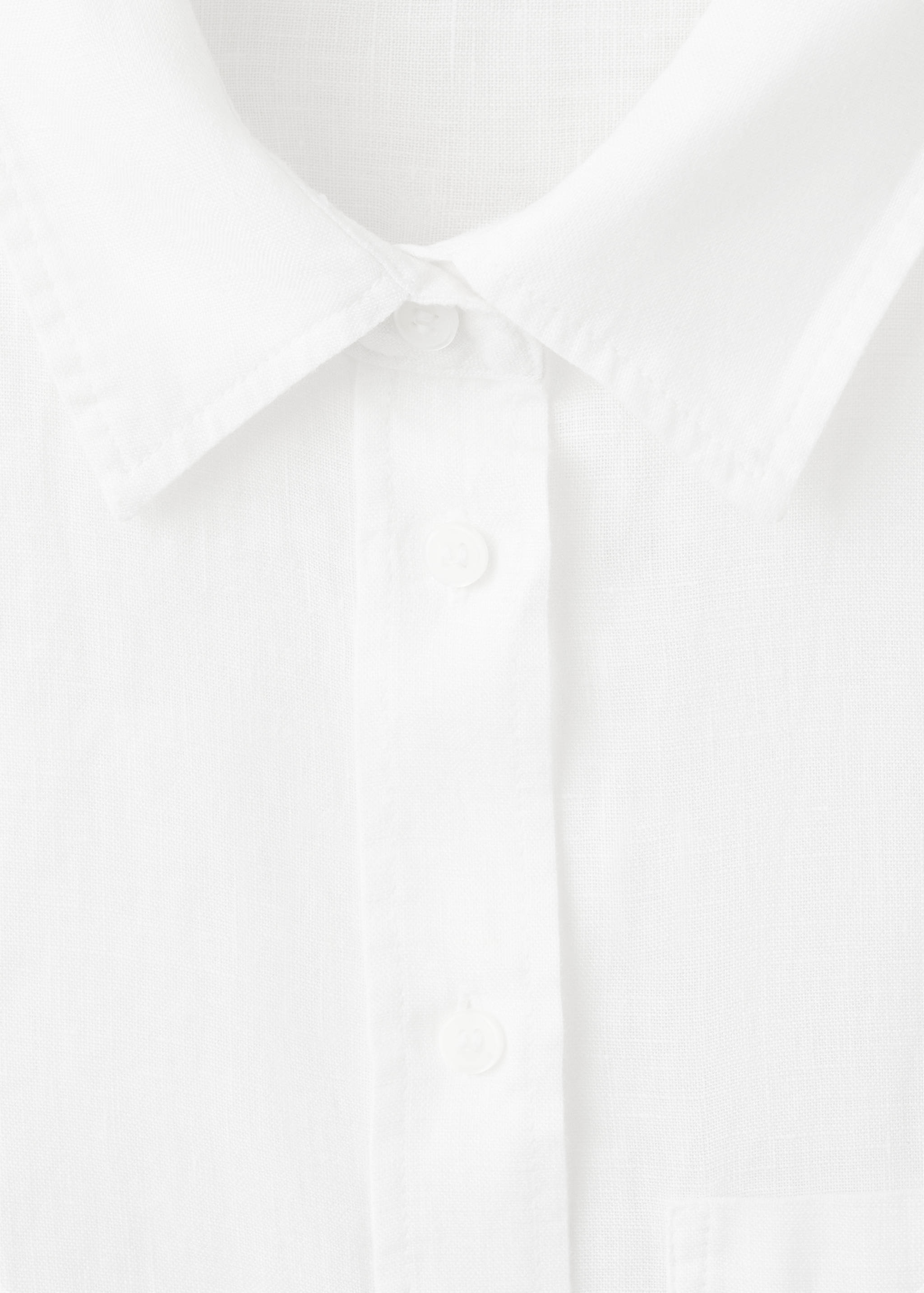 Mango camisa lino in off white - Image 2