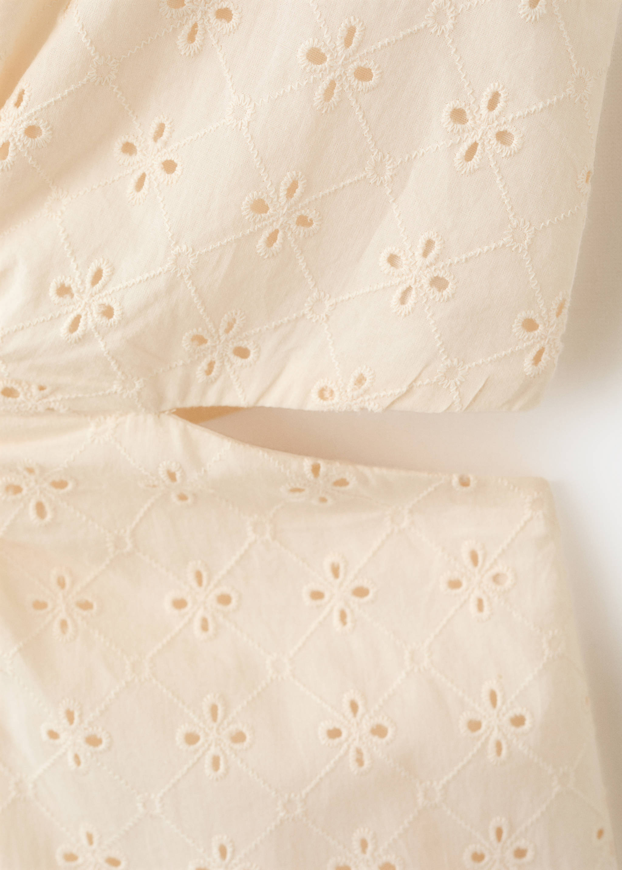 Mango vestido flor in raw - Image 2