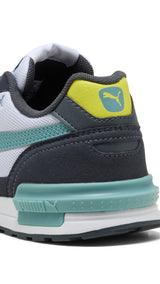 PUMA graviton sneakers youth in white and baltic sea blue - Image 2