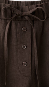 Mango trousers soma in chocolate - Image 2