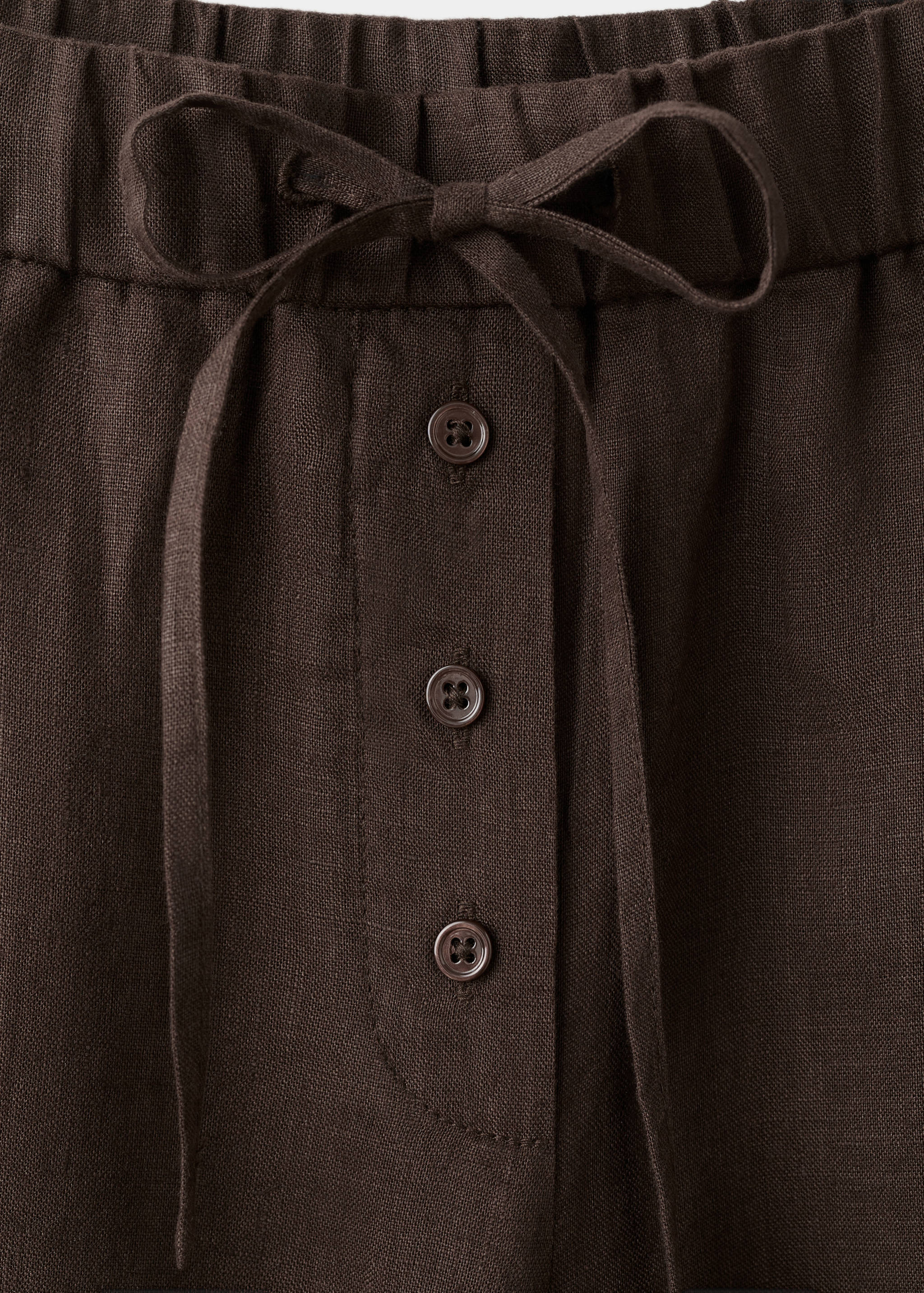Mango trousers soma in chocolate - Image 2