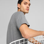 PUMA ESSENTIALS no. 1 logo tee in medium gray heather - Image 2