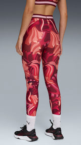 PUMA Strong high-waist tights in ruby shimmer - Image 2