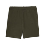 PUMA ESSENTIALS 2 colour no. 1 logo shorts in dark olive - Image 2