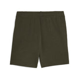 PUMA ESSENTIALS 2 colour no. 1 logo shorts in dark olive - Image 2