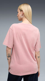 PUMA ESSENTIALS ELEVATED relaxed wash tee in poised pink - Image 2