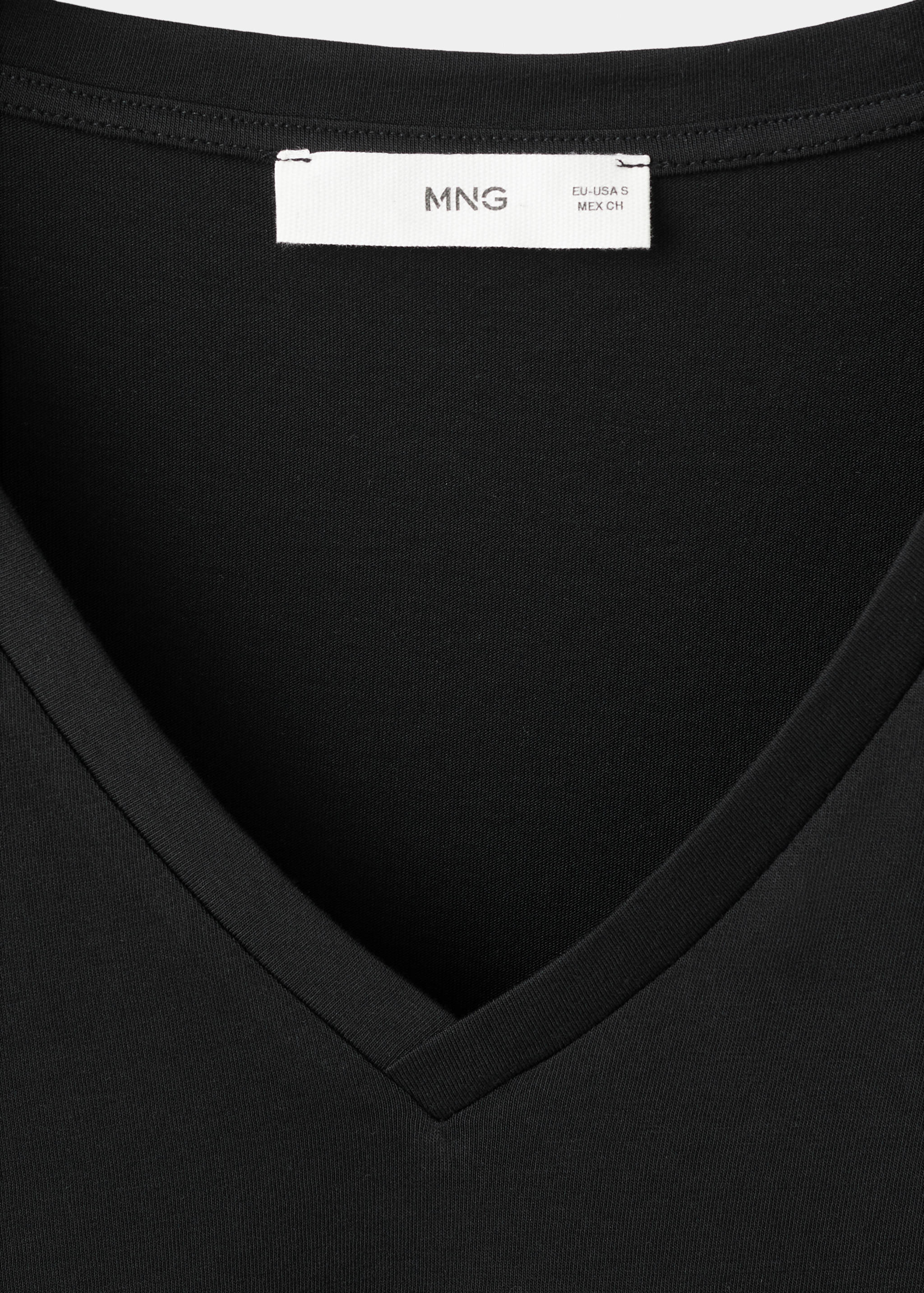 Mango camiseta chalspi in black - Image 2