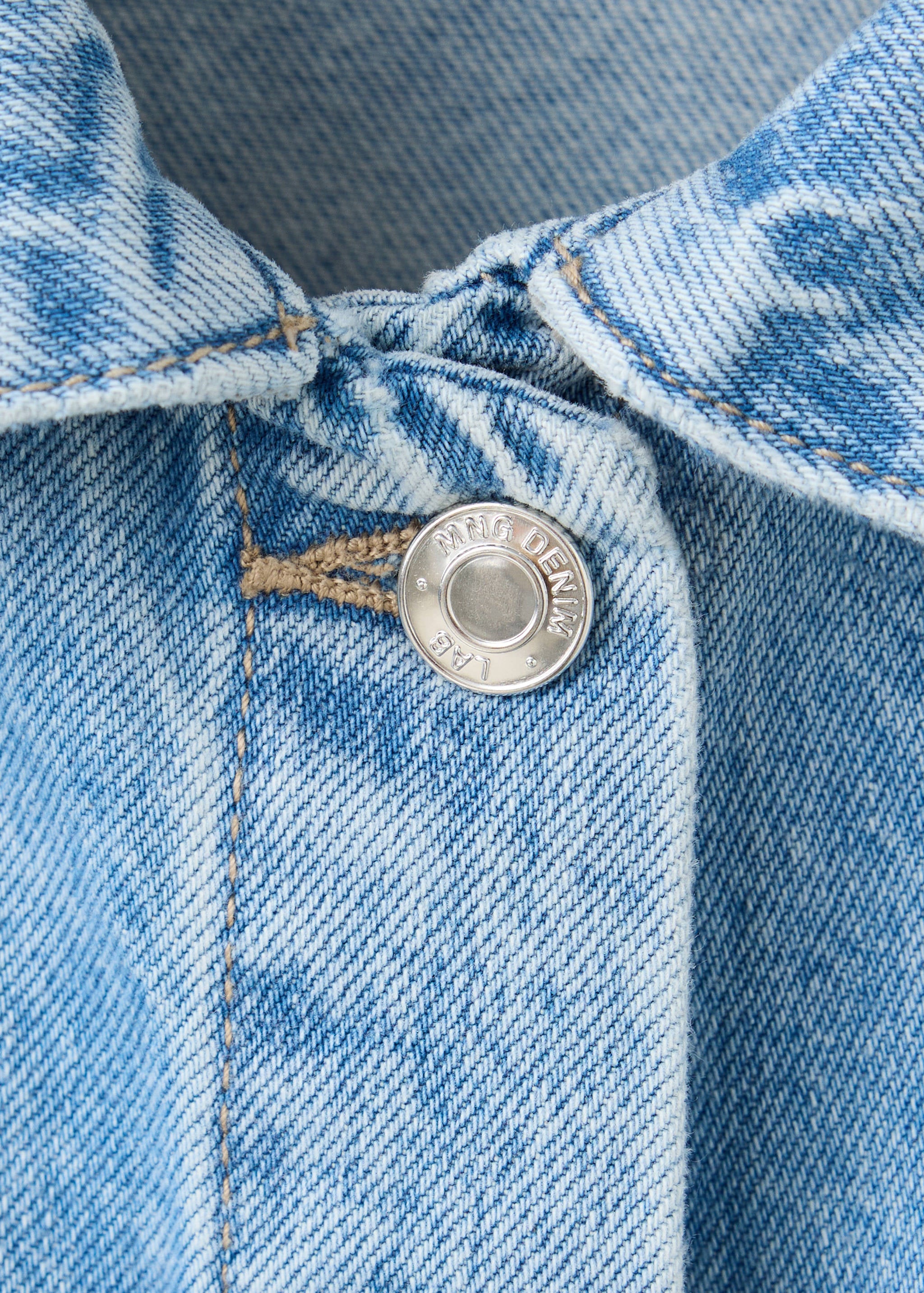 Mango cazadora alice in medium denim - Image 2