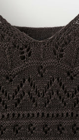 Mango vestido sikan in chocolate - Image 2