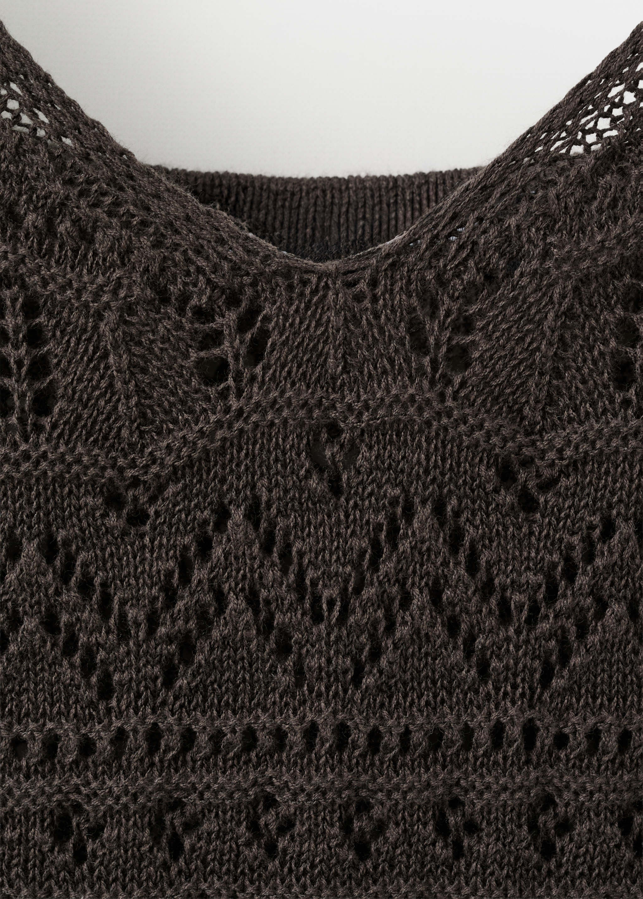 Mango vestido sikan in chocolate - Image 2