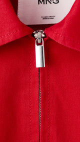 Mango jacket marcos in red - Image 2