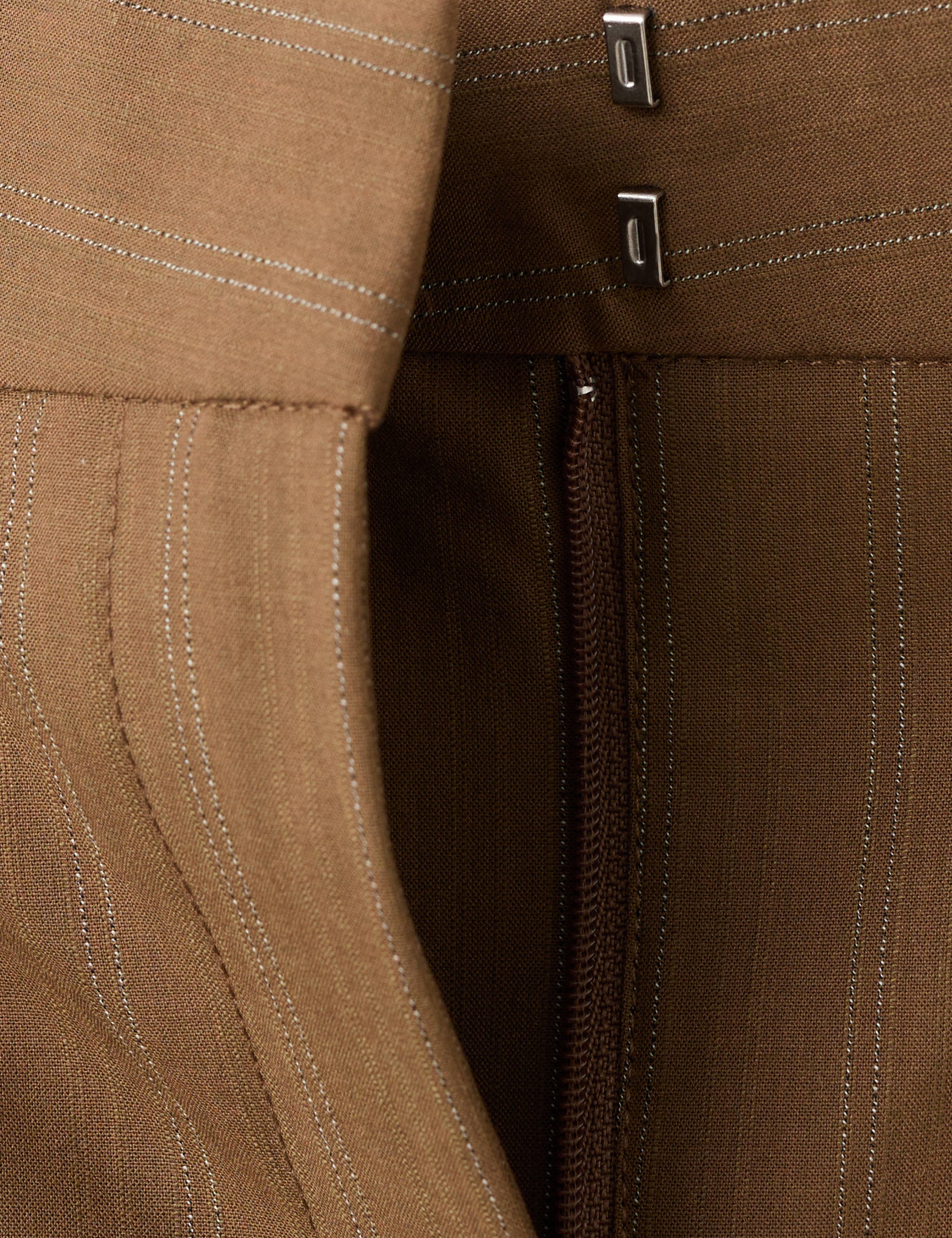 Mango trousers systeck in toffee - Image 2