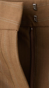 Mango trousers systeck in toffee - Image 2